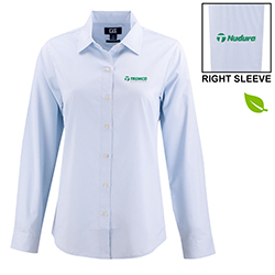 NUDURA - C&B PINSTRIPE DRESS SHIRT, WOMEN'S