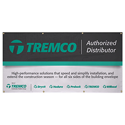 TREMCO AD - 3' X 6' VINYL BANNER