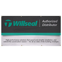 WILLSEAL AD - 3' X 6' VINYL BANNER